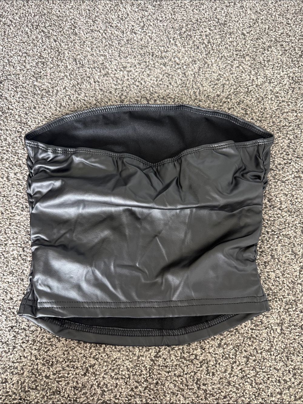 Leather Tube Top - Picture 2 of 2